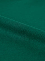 Men's Green Solid V-Neck Oversized Tshirt