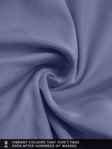 Men's Blue Solid Round Neck Supima Tshirt