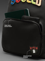 Unisex Black Polyester Backpack 15L