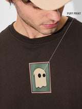 Men's Brown Round Neck Oversized Tshirt