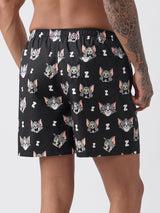 Men's Black Regular Fit Boxer Shorts