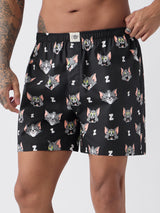 Men's Black Regular Fit Boxer Shorts