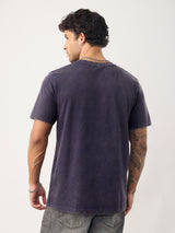 Men's Navy Round Neck Tshirt