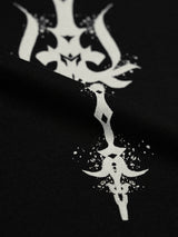 Men's Black Round Neck Oversized Tshirt