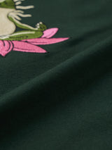 Men's Green Round Neck Oversized Tshirt
