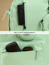 Unisex Green Polyester Backpack 18L