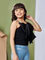 Girls Sleeveless Regular Fit Party Top