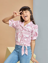 Girls Half Sleeves Casual Top