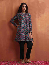 Women's Black Casual Printed Co-ords Set