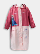 Kids Pink Zipper Raincoat