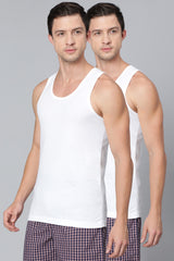 Men's White Moisture Activated & Super Soft Cool It Vest - Pack of 2
