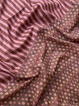 Women's Brown Mul Cotton Saree