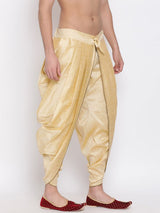 Men's Gold Festive Ethnic Dhoti
