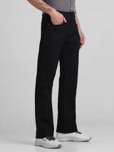 Men's Black Ray Bootcut Mid Rise Stretchable Jeans