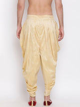 Men's Gold Festive Ethnic Dhoti
