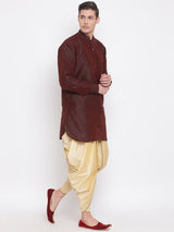 Men's Gold Festive Ethnic Dhoti