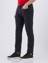 Men's Black Casual Straight Fit Jeans