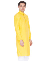 Men's Yellow Traditional Ethnic Full Sleeves Kurta