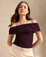 Women's Wine Party Solid  Top