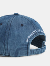 Men's Blue Casual Embroidery Cap