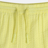 Girls Yellow Casual Solid Pant