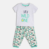 Boys Multicolor Casual Regular Fit Printed Tshirt & Pant