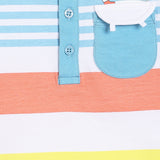Boys Multicolor Casual Regular Fit Printed Half Sleeves Tshirt