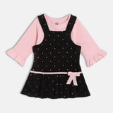 Girls Multicolor Casual Regular Fit Printed Full Sleeves Dress