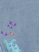 Boys Blue Cotton Denim Pant