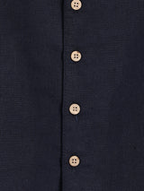 Boys Black Cotton Half Sleeve Shirt