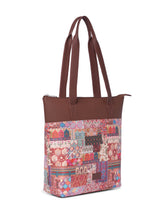 Women's Multicolor Vegan Leather Finish Tote Bag - 15.5L