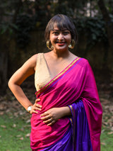 Women's Multicolor Cotton Blend Saree