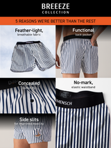 Men's Black Casual Printed Ultra-Light Cotton Regular Fit Boxer