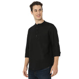 Men's Casual Slim Fit Solid Full Sleeves Kurta