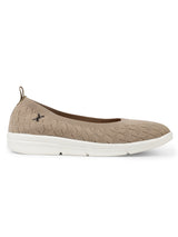 Women's Textured Knit Comfort Ballet Flats