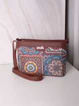 Women's Multicolor Vegan Leather Finish Sling Bag - 3.69L