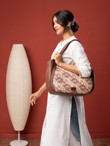 Women's Multicolor Vegan Leather Finish Sling Bag - 13.6L