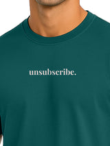 Men's Green Half Sleeves Graphic Printed Cotton Tshirt