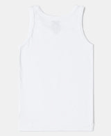 Boy's White Pure Cotton Vest - Pack of 2