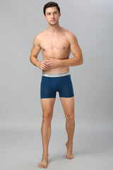 Men's Blue Solid Anti Bacterial Colour Fresh Trunk T Shirt - Pack of 1