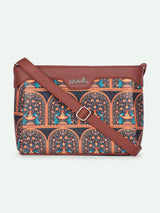 Women's Multicolor Vegan Leather Finish Sling Bag - 3.69L