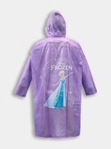 Kids Purple Zipper Raincoat