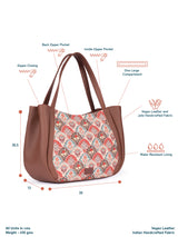 Women's Multicolor Vegan Leather Finish Sling Bag - 13.6L