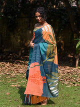 Women's Multicolor Pure Cotton Saree