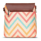 Women's Multicolor Vegan Leather Finish Sling Bag - 5.6L