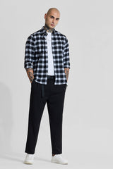 Men's Black Relaxed Fit Trouser