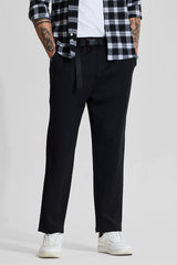 Men's Black Relaxed Fit Trouser