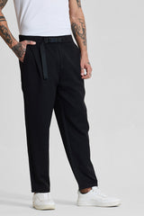 Men's Black Relaxed Fit Trouser