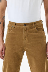 Men's Regular Fit Stretch Corduroy Tan Trouser