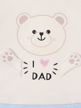 Boys Blue Casual Printed Sleepsuit